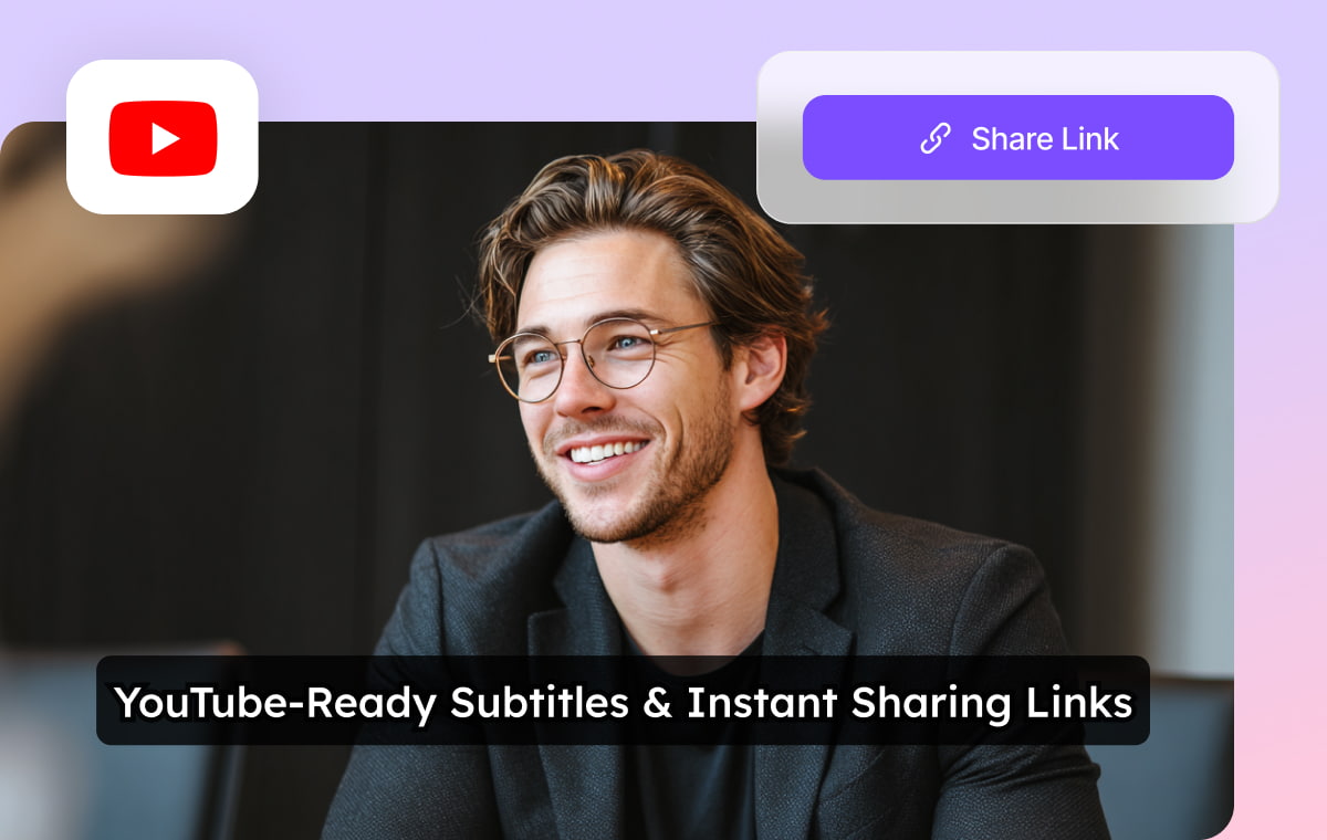 适用于 YouTube 的字幕和即时分享链接