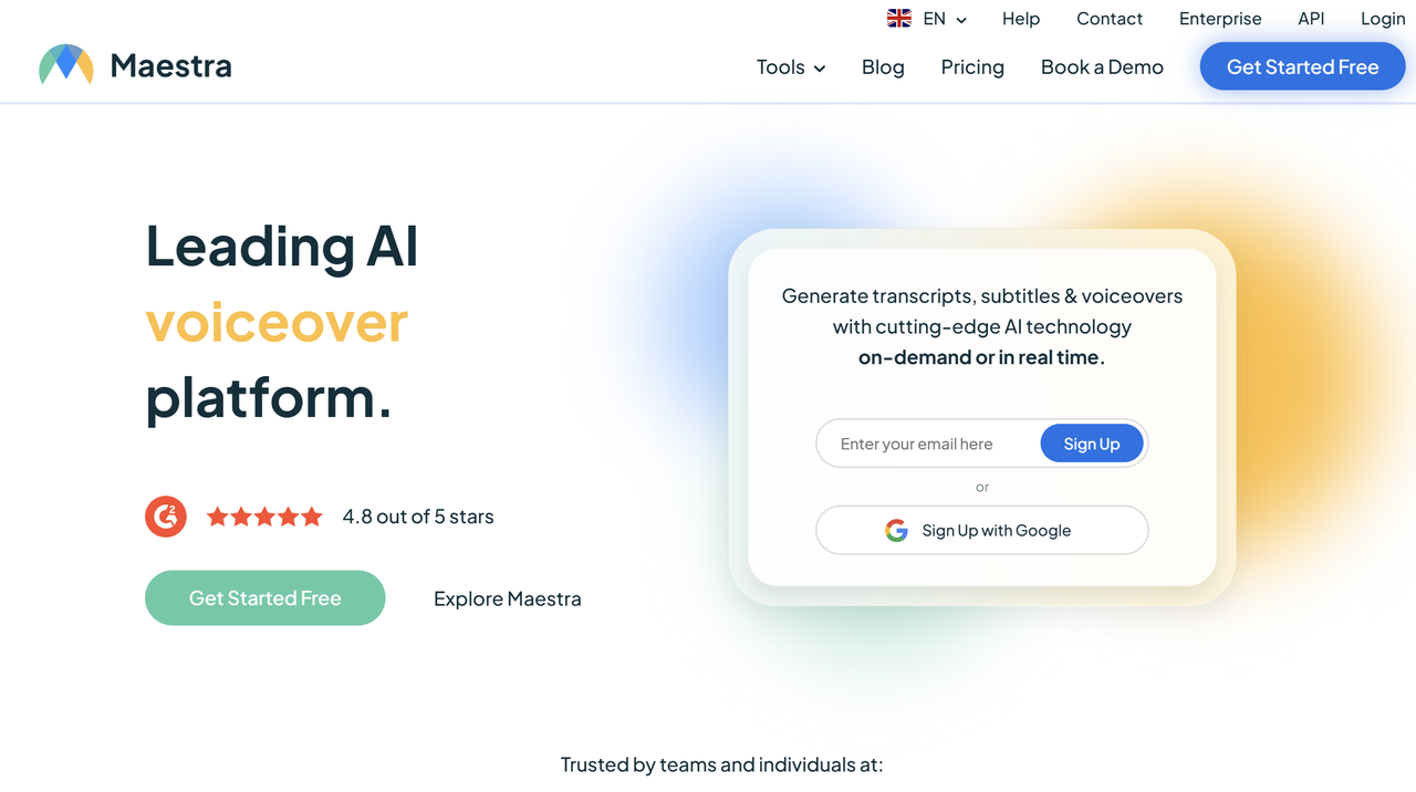 Maestra Homepage