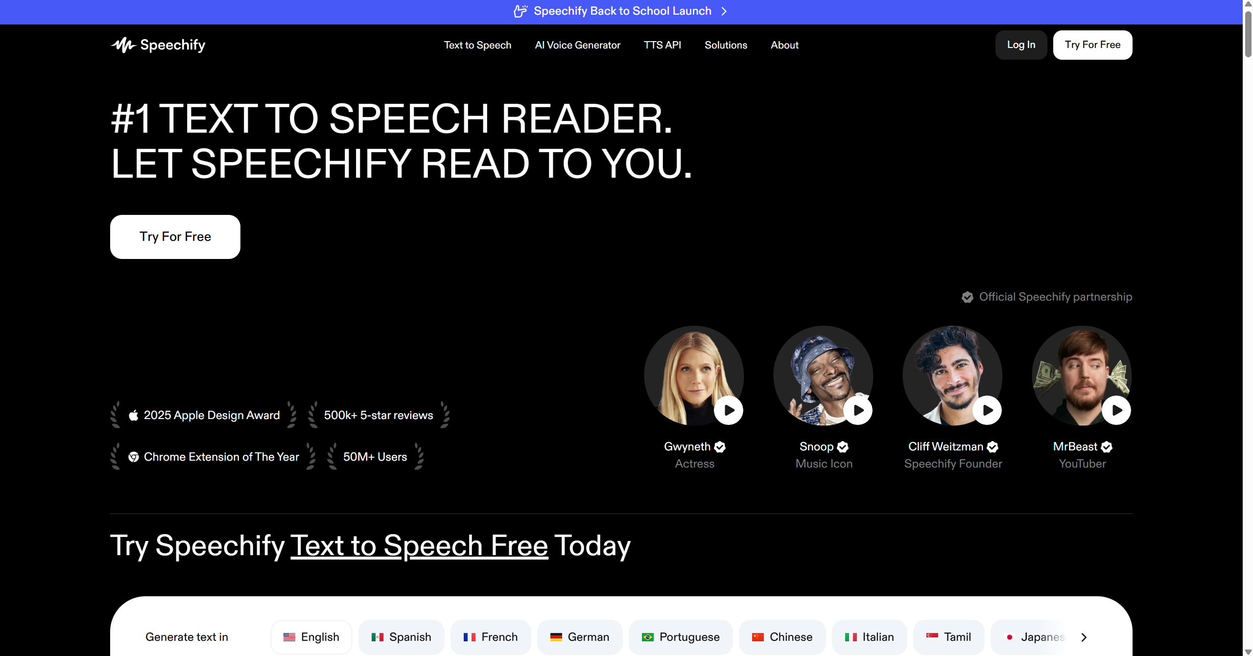 Top Text-to-Speech Software - Speechify