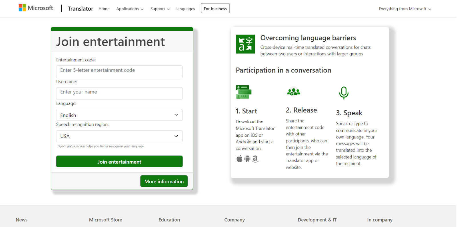 microsoft translator