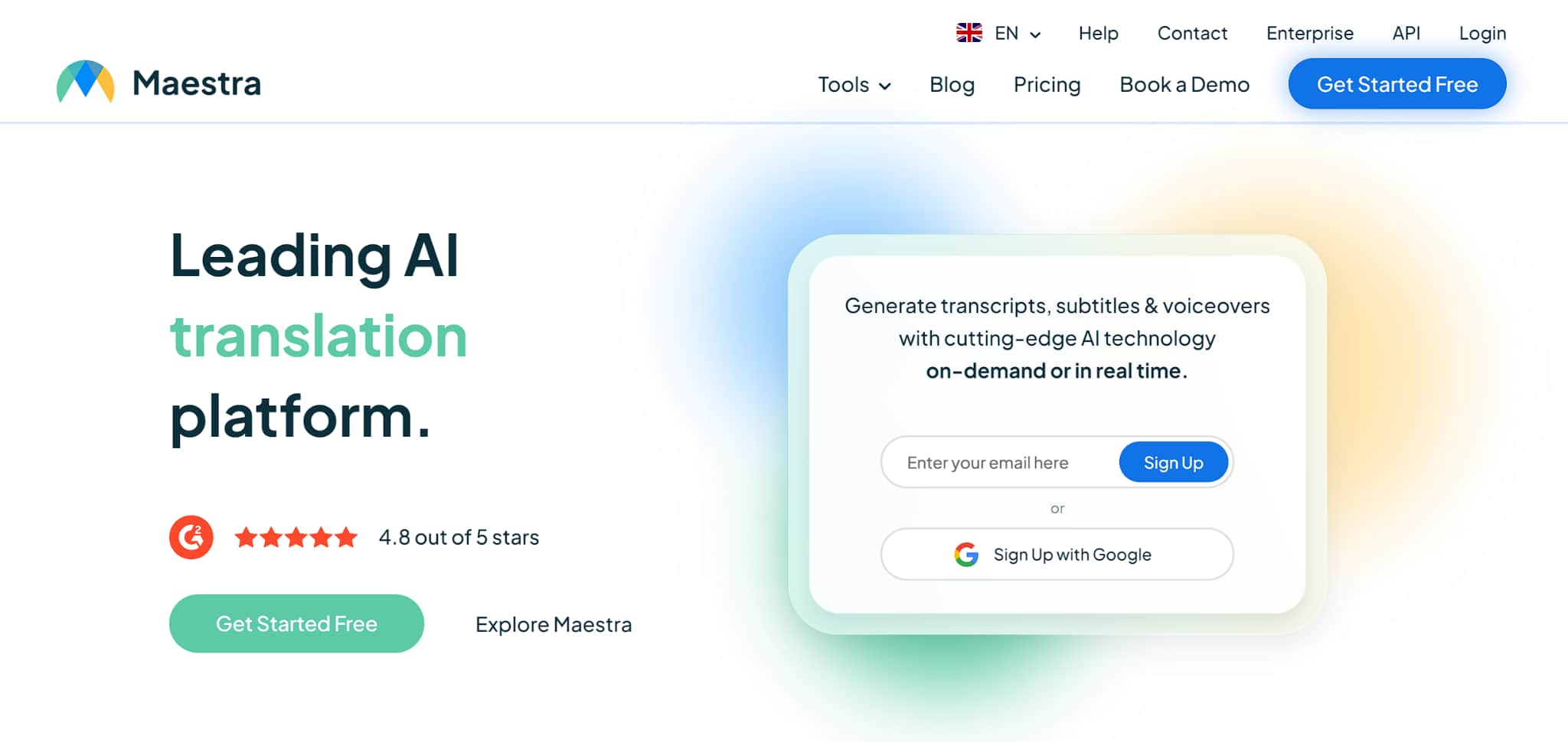 Best AI Video Translator - Maestra