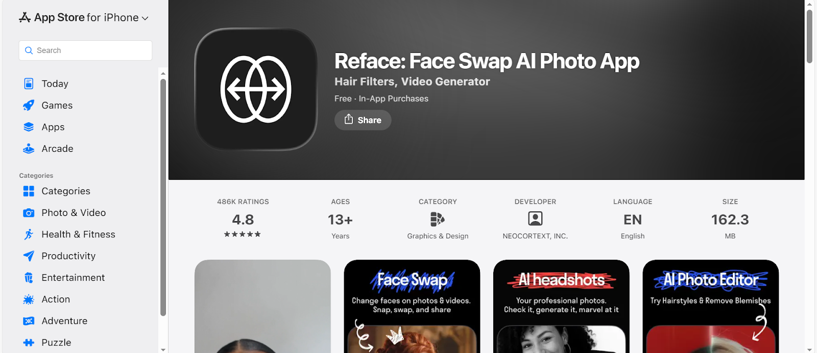 reface app