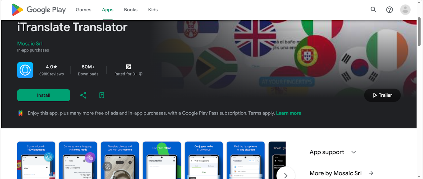 google play itranslare translator