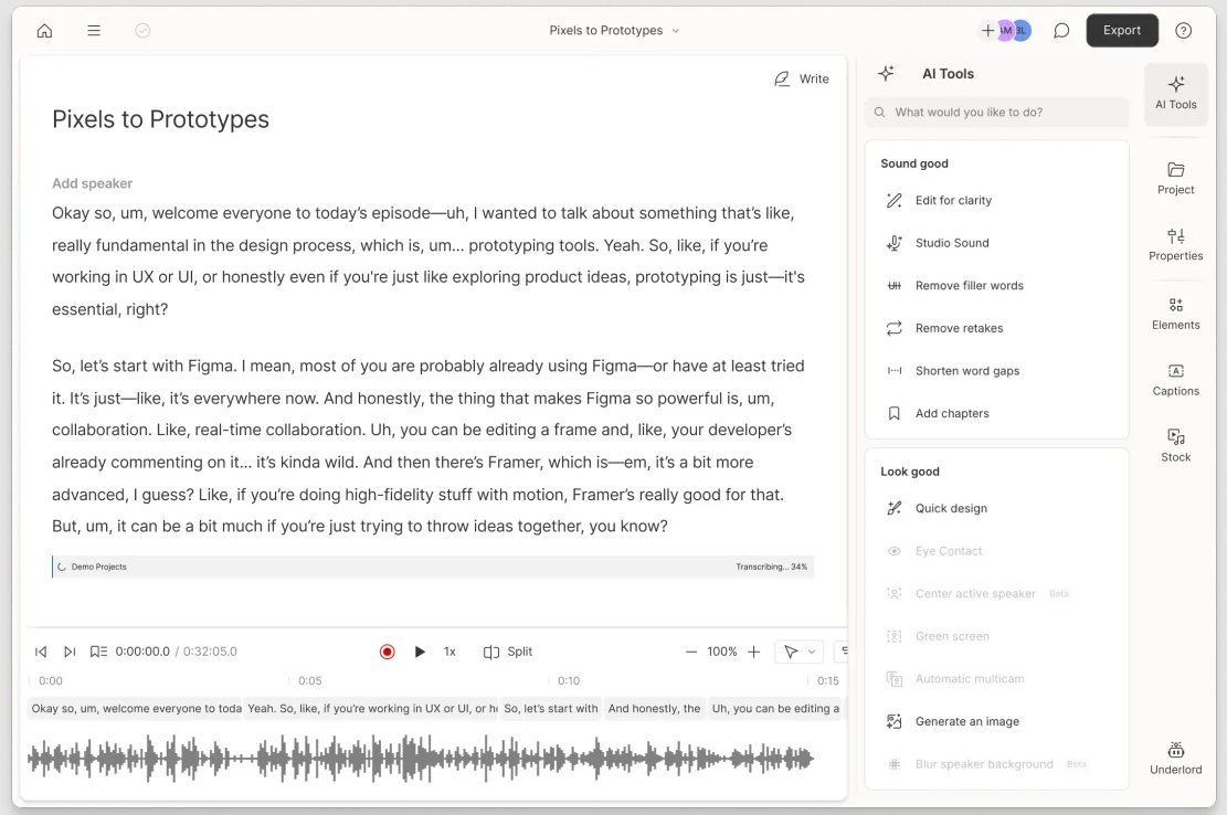 Best Free Video Transcription Tools - Descript
