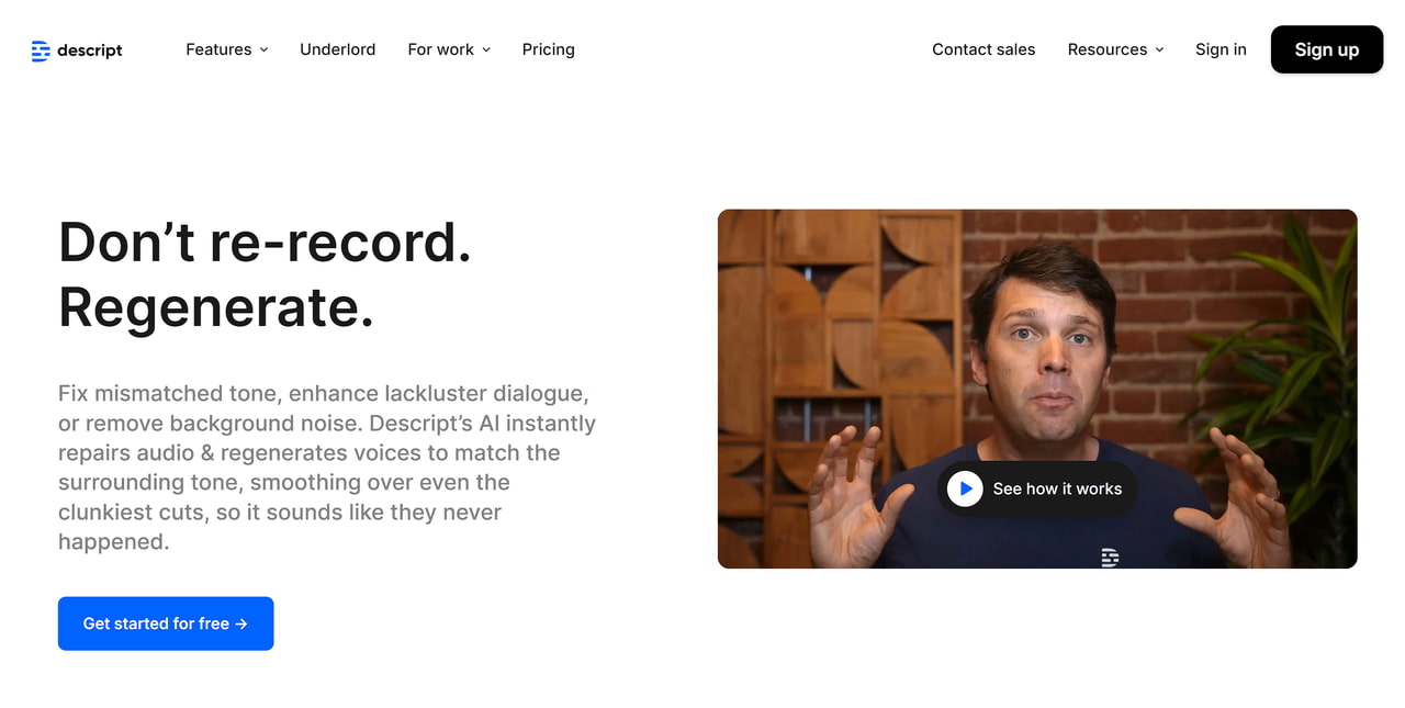 Best Voice Cloning Tools - Descript