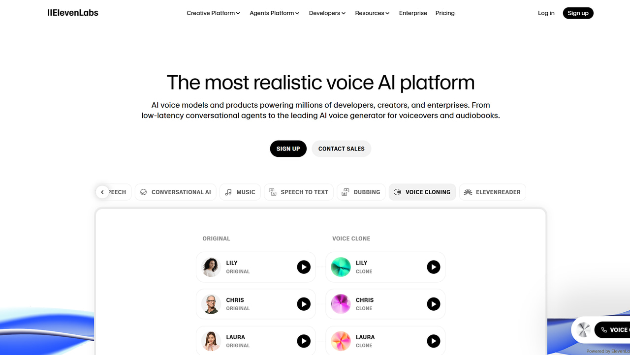 Best Voice Cloning Tools - ElevenLabs