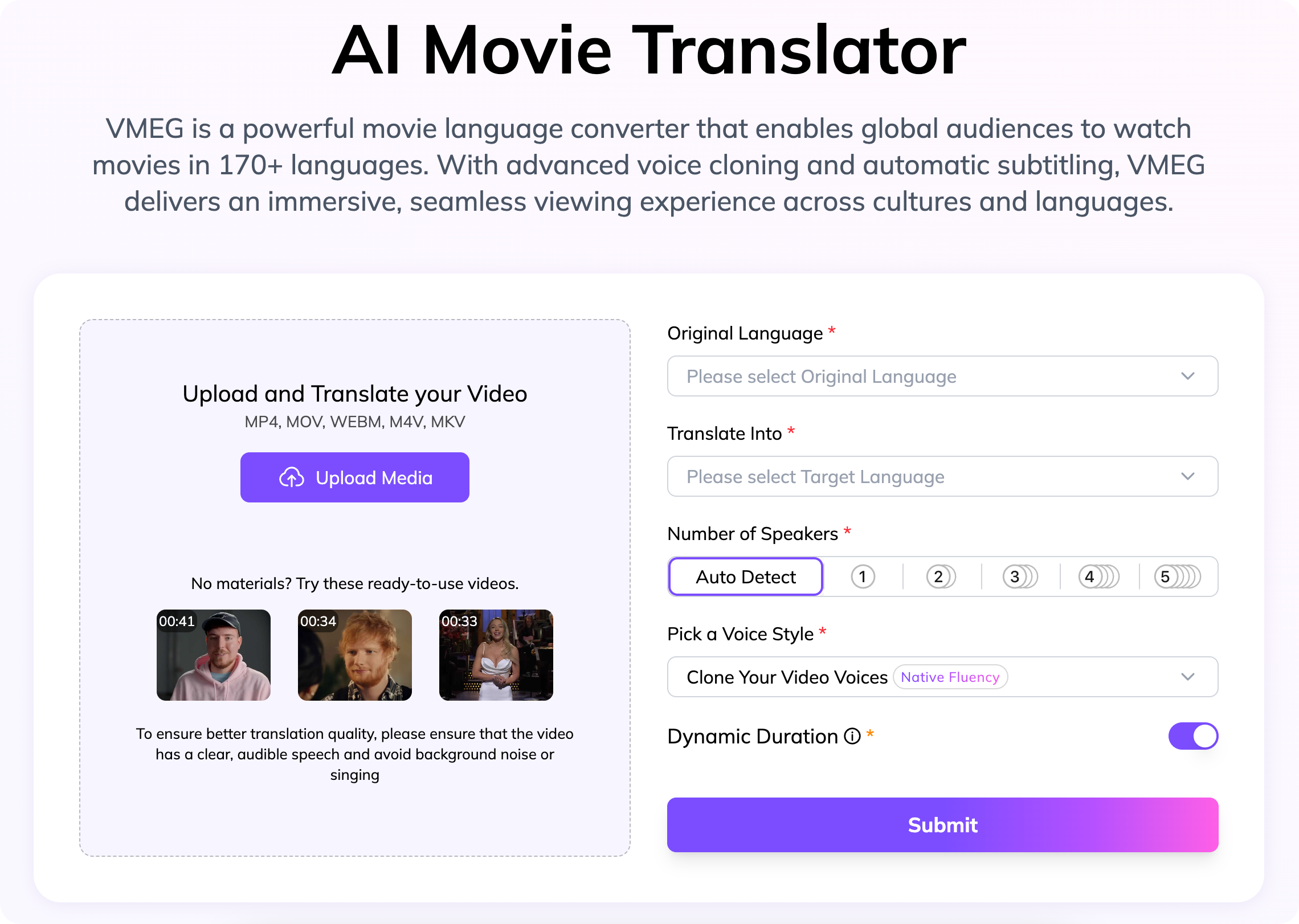 Translate Movies from Braflix and Alternatives with VMEG AI