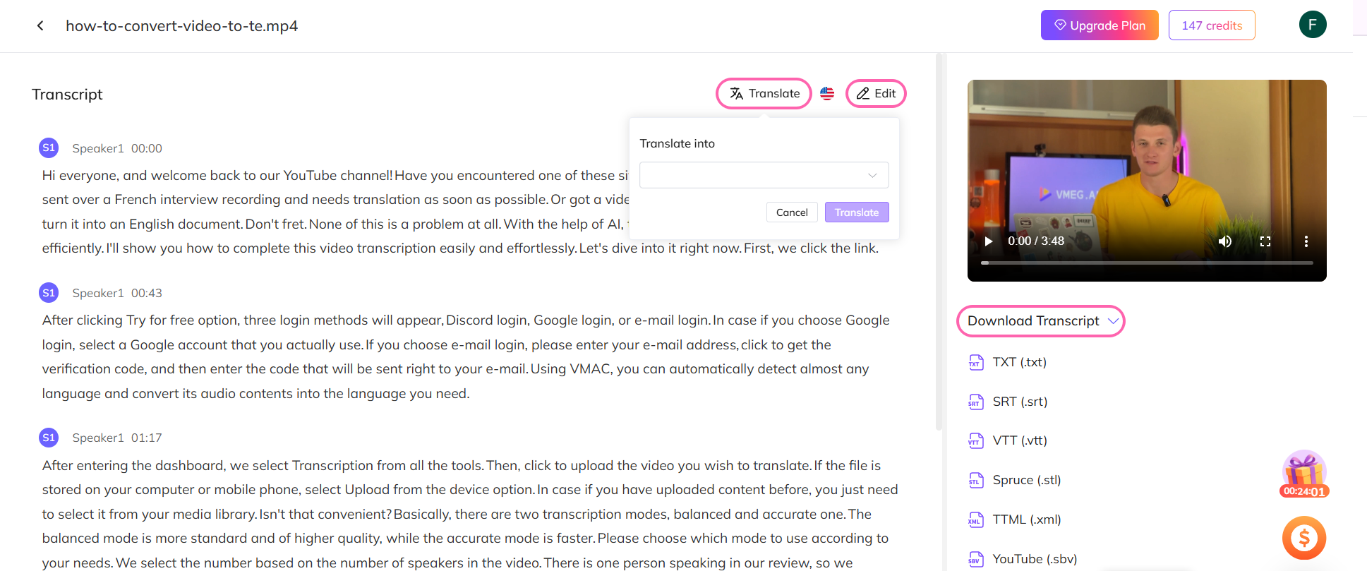 vmeg-transcript-editor
