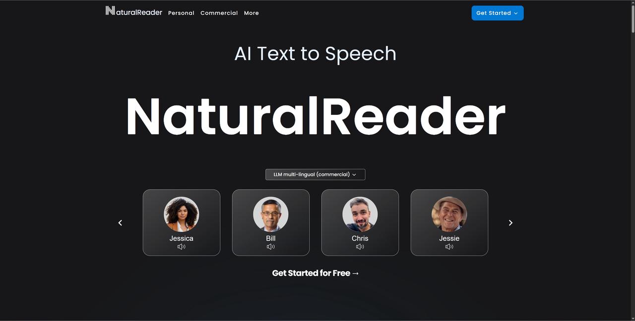 NaturalReader Homepage