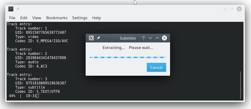 Extract Subtitles via VLC