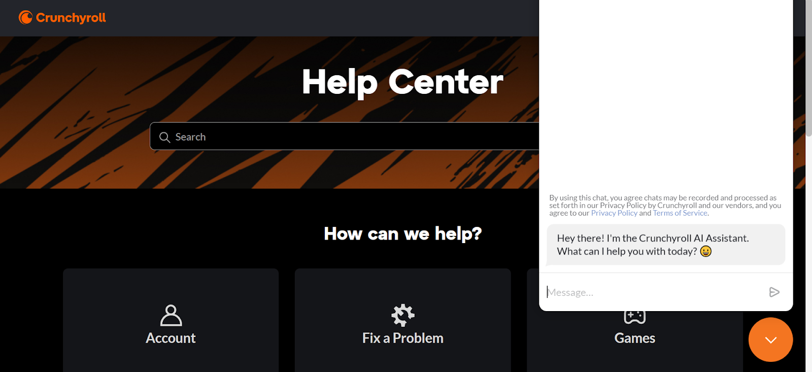 crunchyroll customer support
