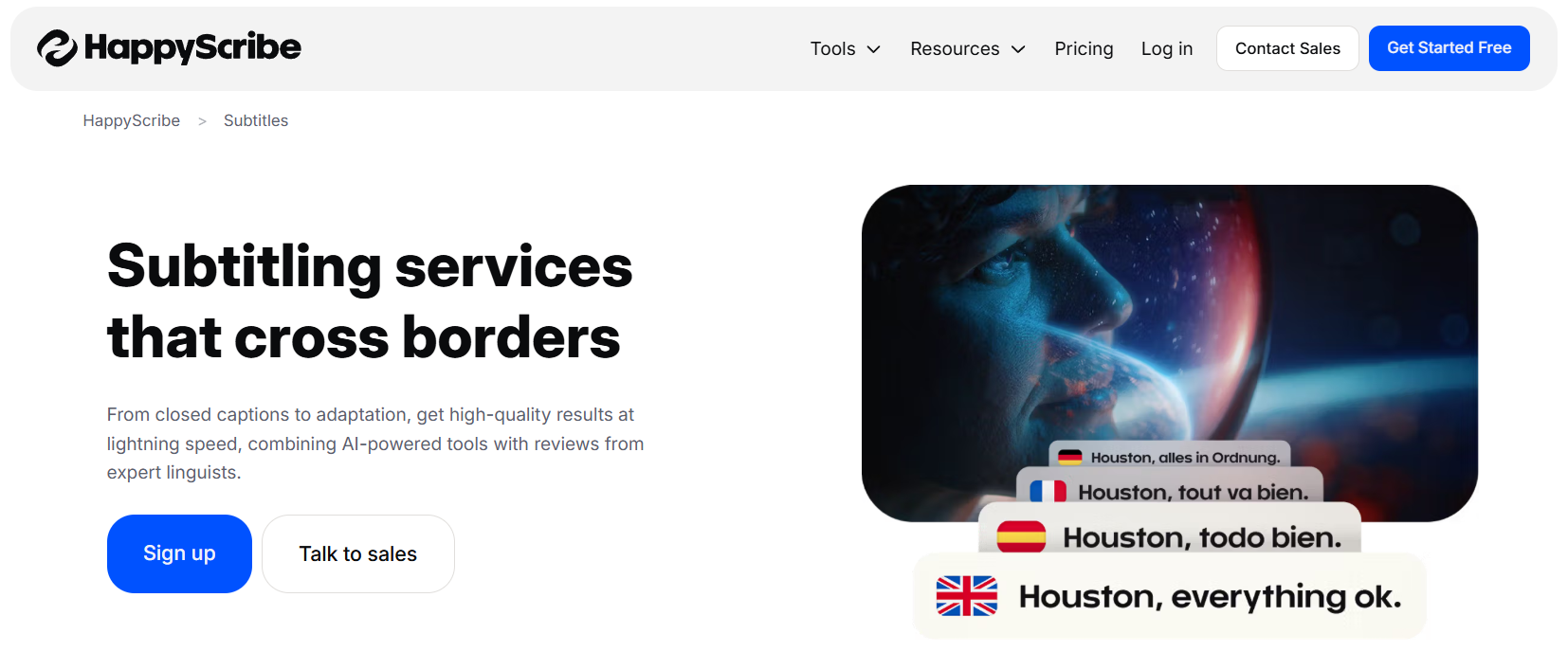 Happyscribe Subtitling Services