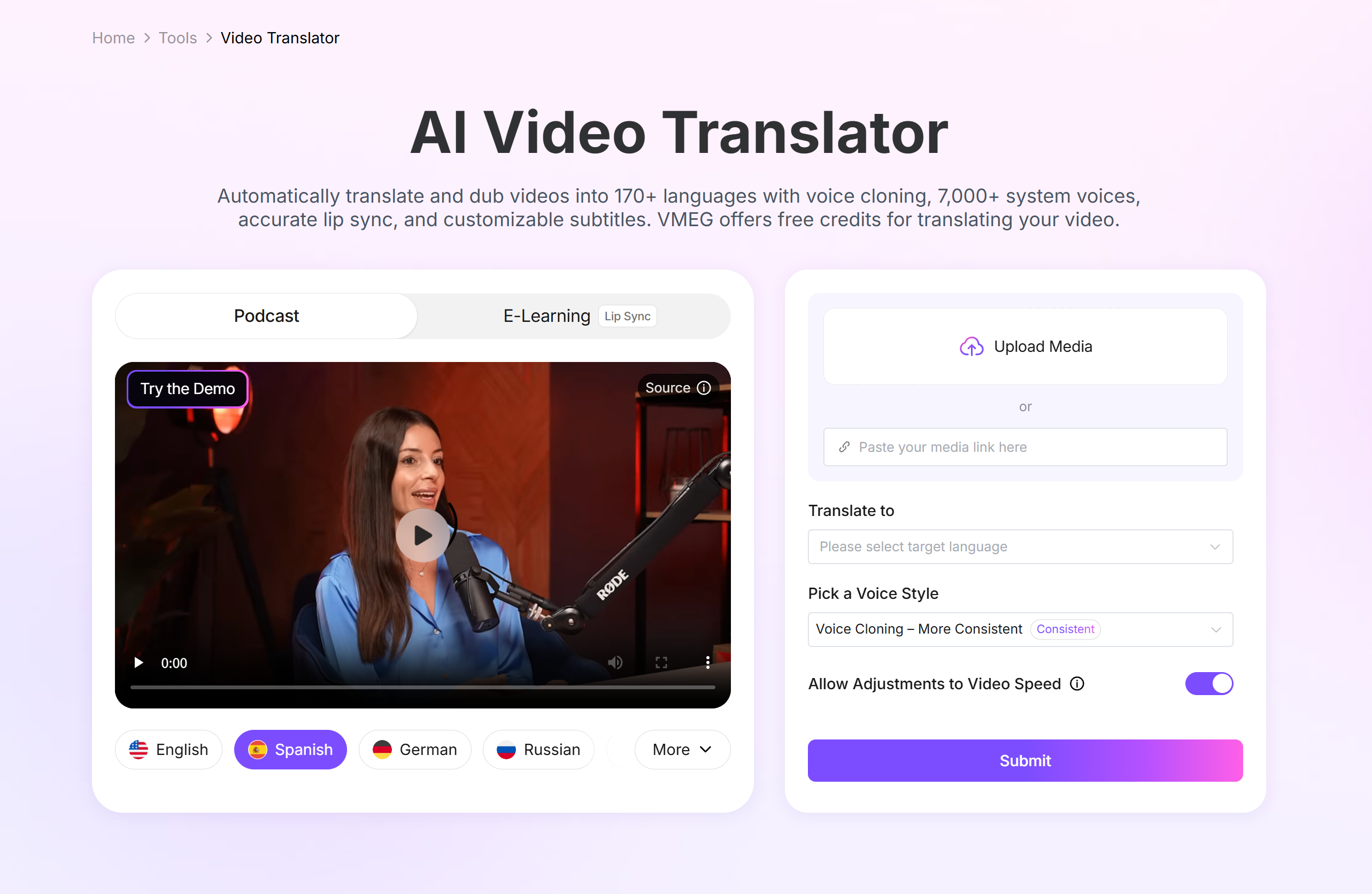 ai video translator