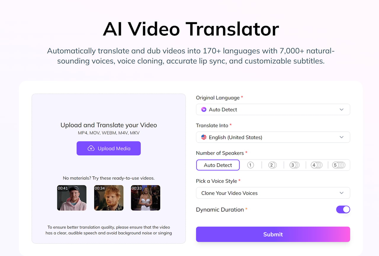 Upload Your Video