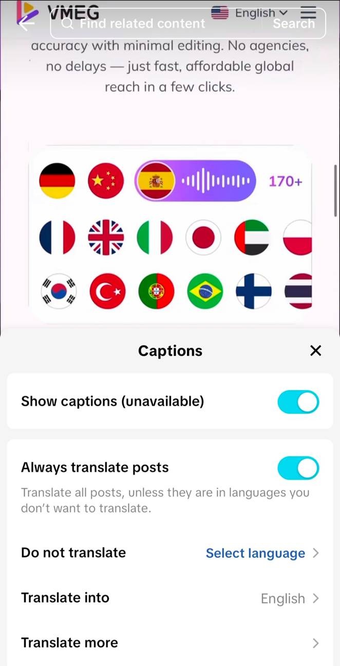 tiktok caption