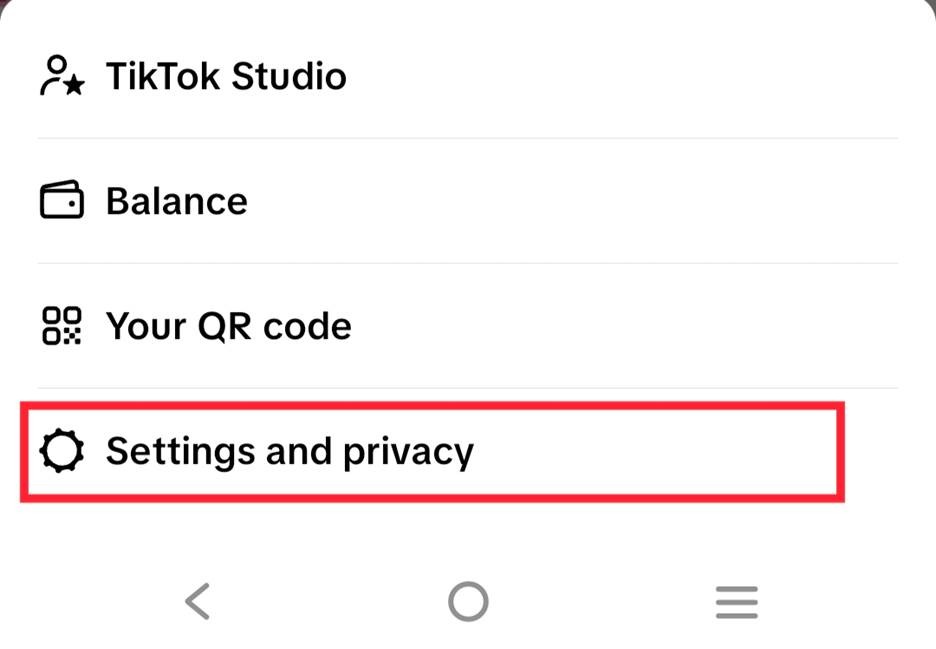 tiktok settings and privacy