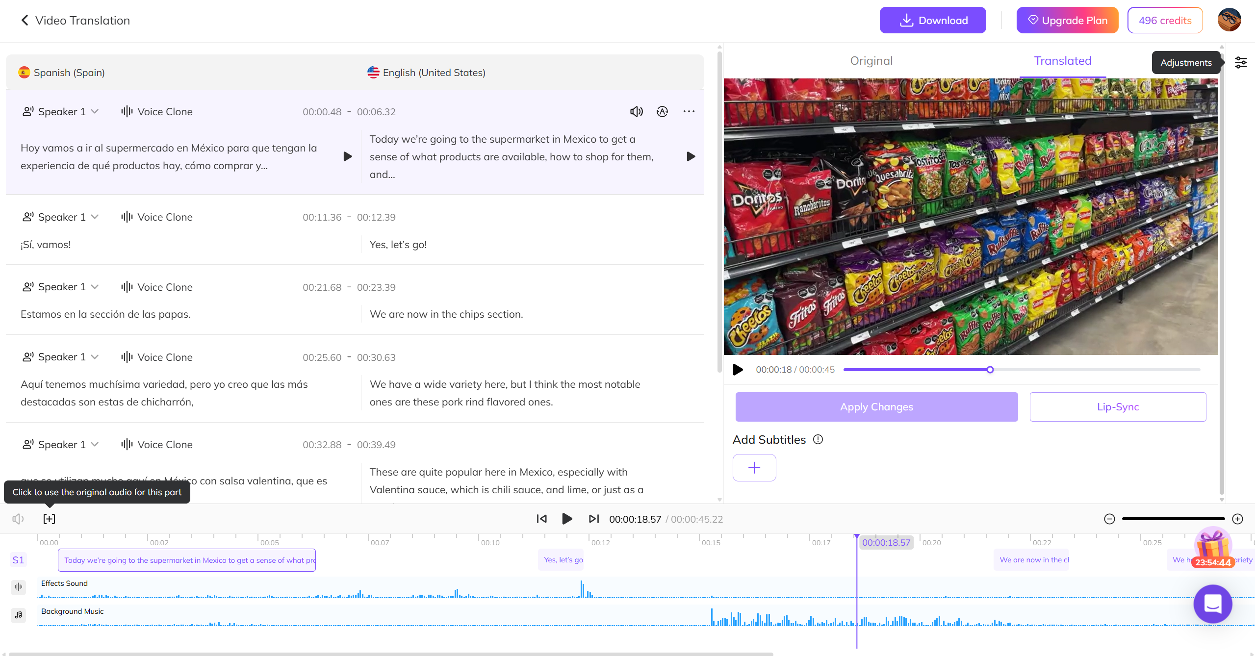 Download the Dubbed Video with Security