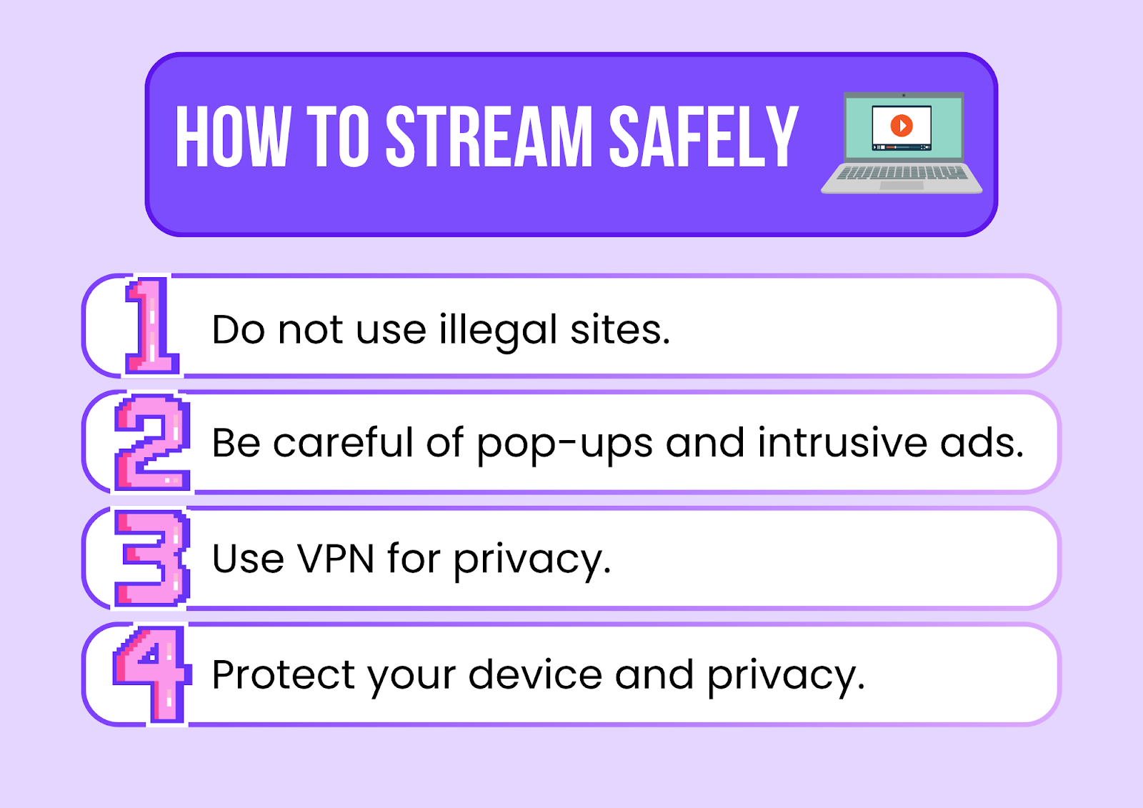 how to stream safely