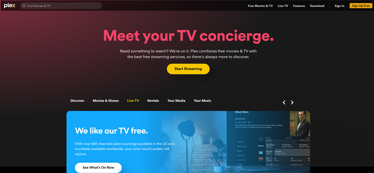 Best M4UHD Alternative - Plex