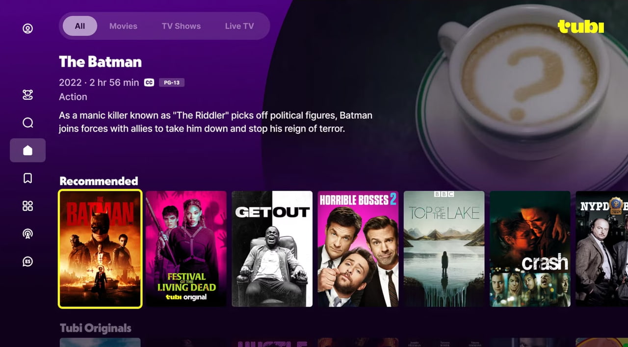 Best M4UHD Alternative - Tubi TV