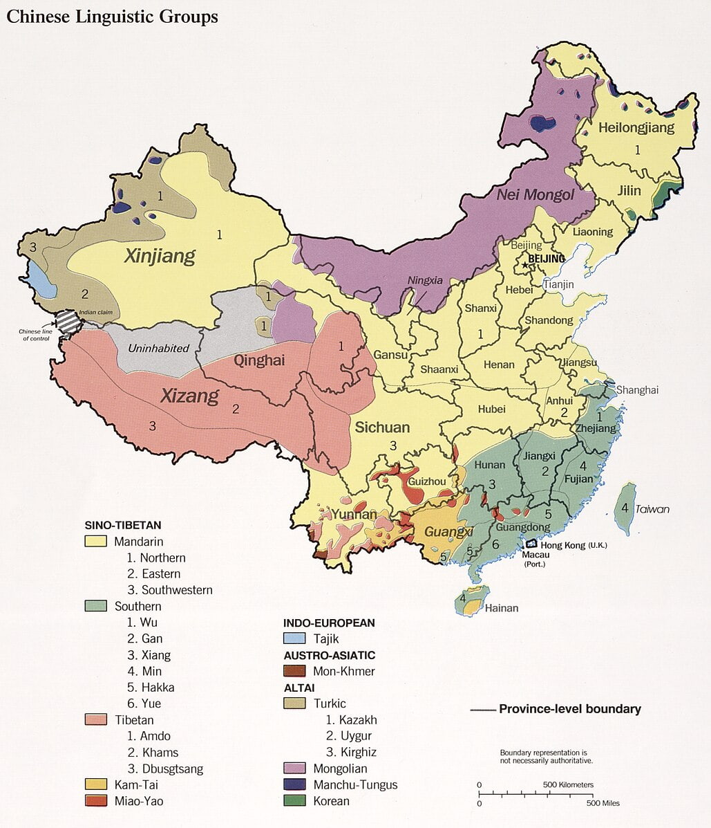 Chinese Linguistic Groups