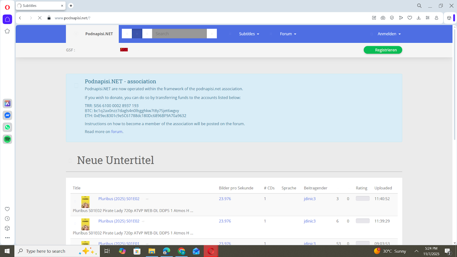 Podnapisi subtitle download