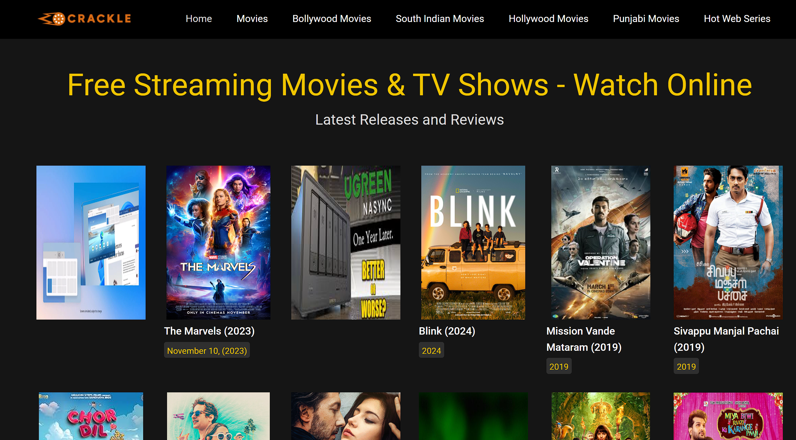 Best MoviesJoy Alternatives - Crackle