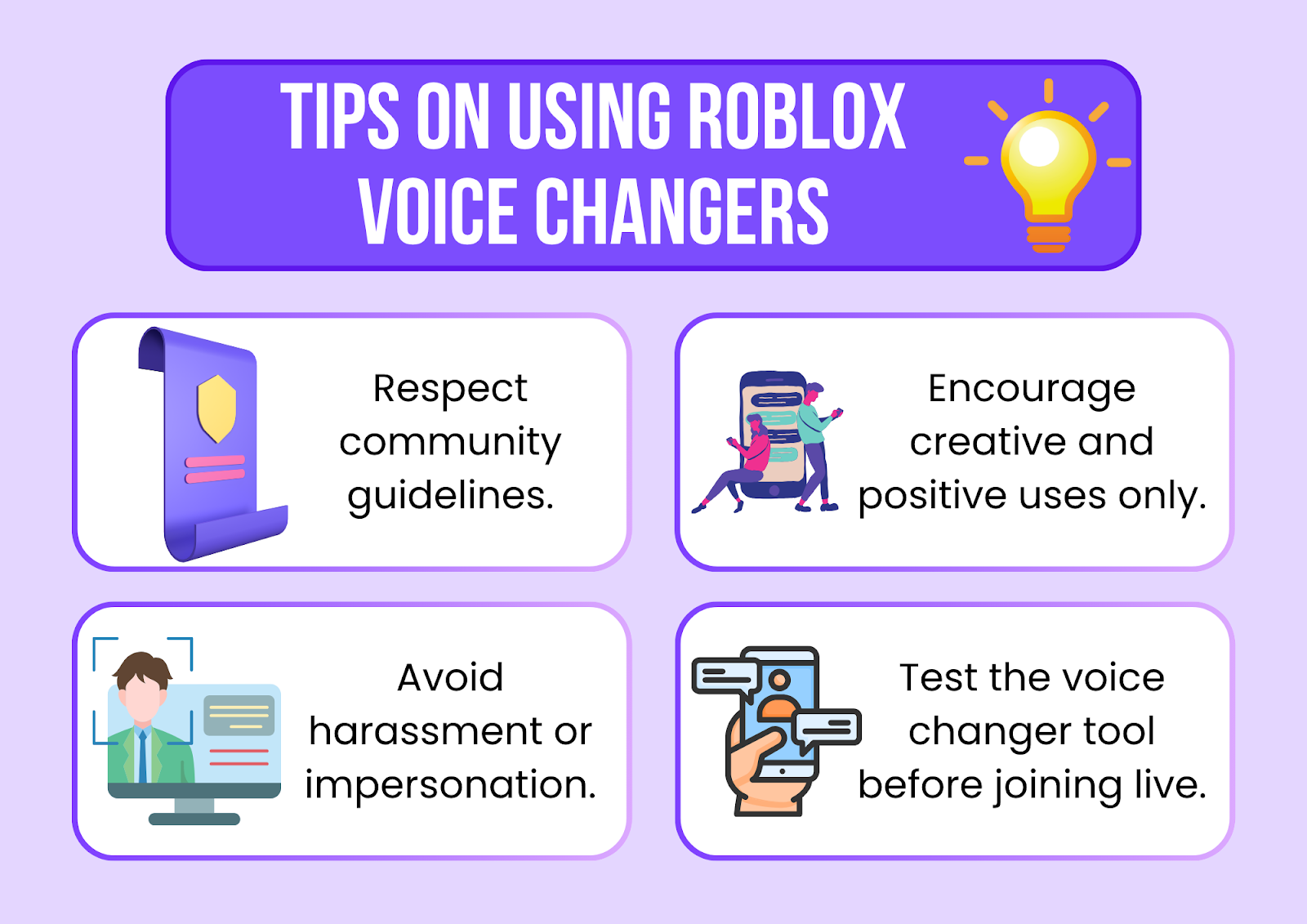 tips on using roblox voice changers