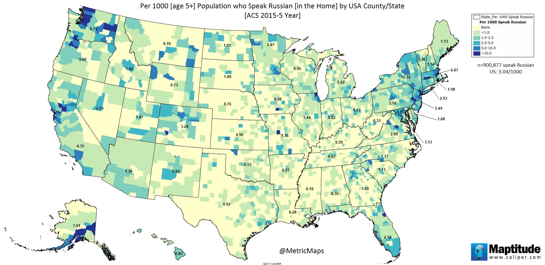People who speak Russian in the U.S.