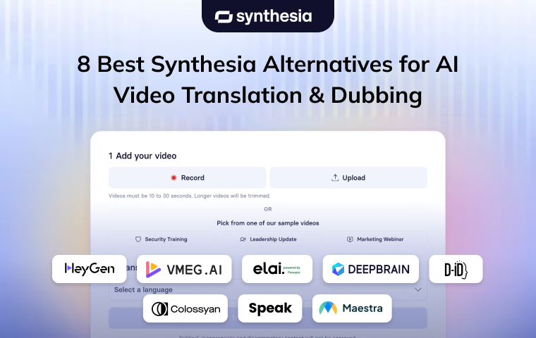 The 8 Best Synthesia Alternatives in 2025