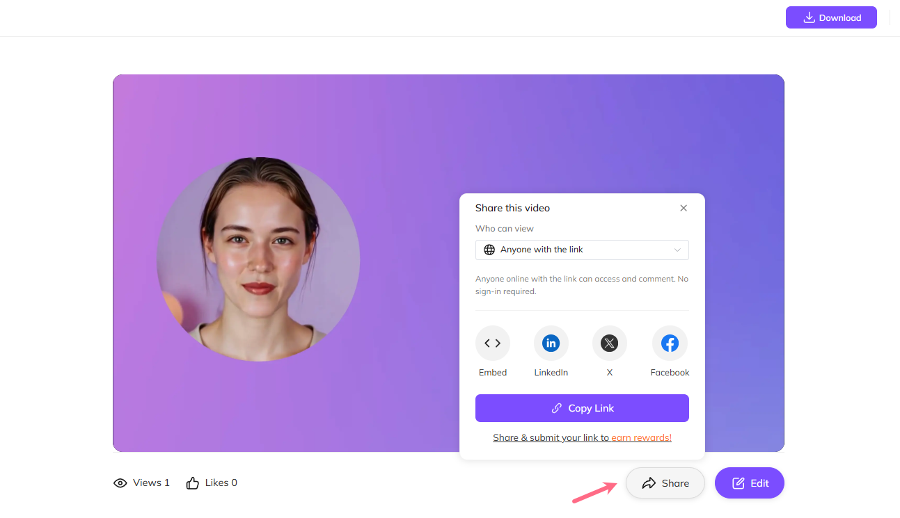 vmeg video link generator