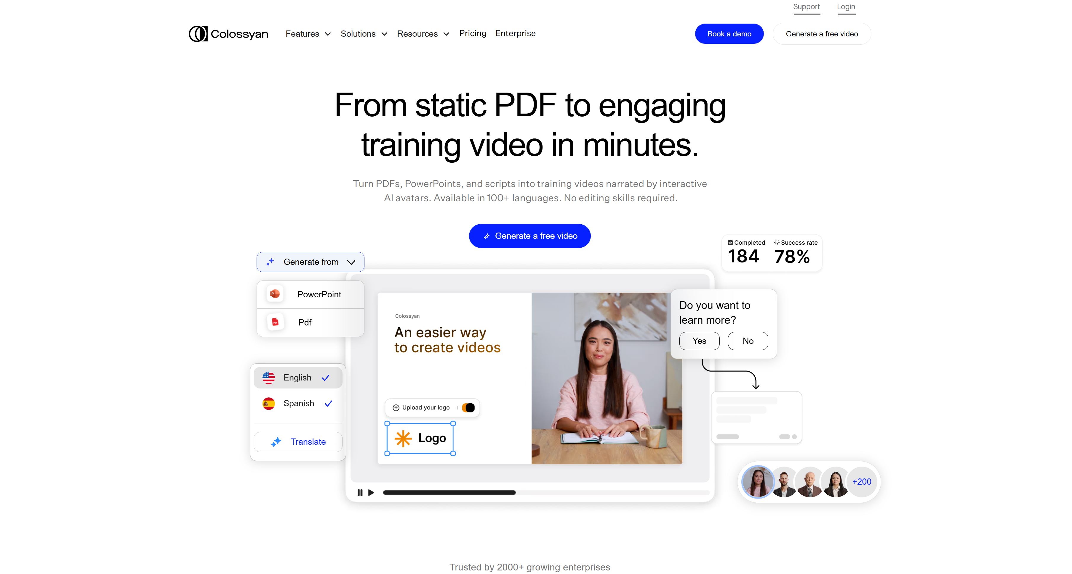 colossyan-homepage