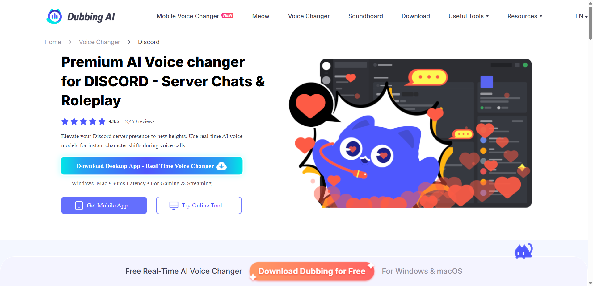 Best Voice Changer in Discord - dubbing ai