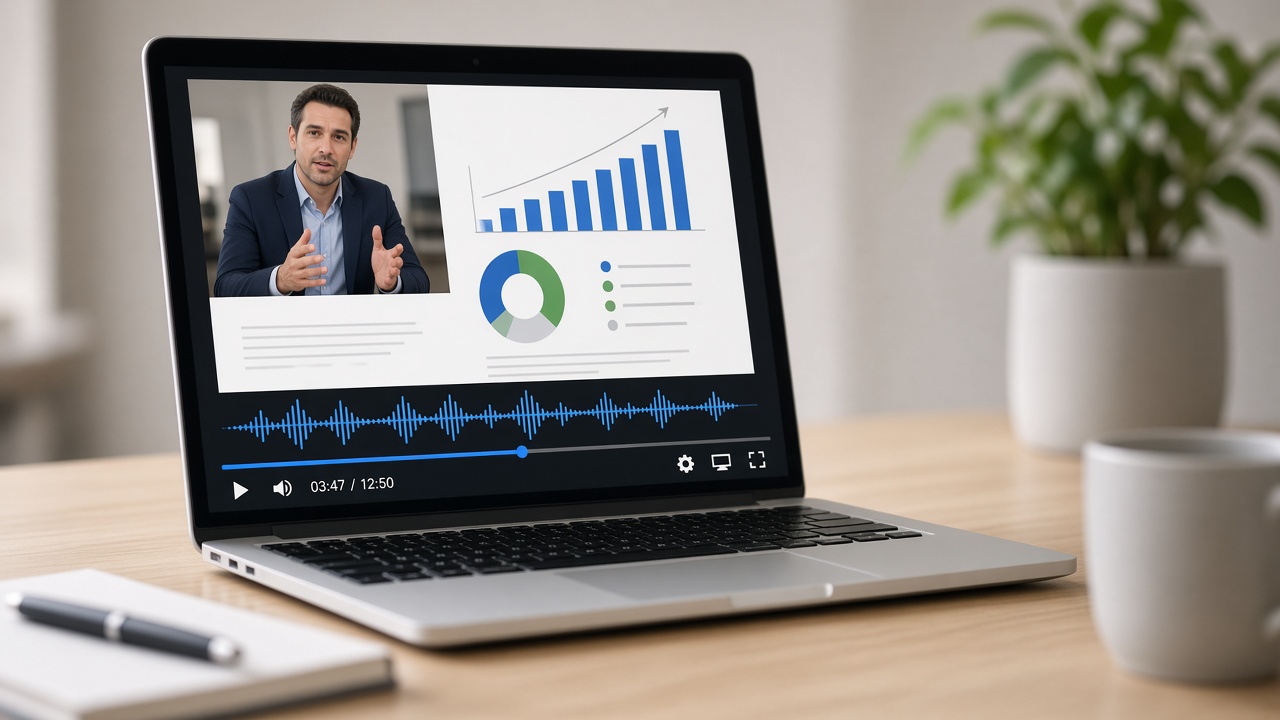 Narrated presentation video created from PowerPoint slides