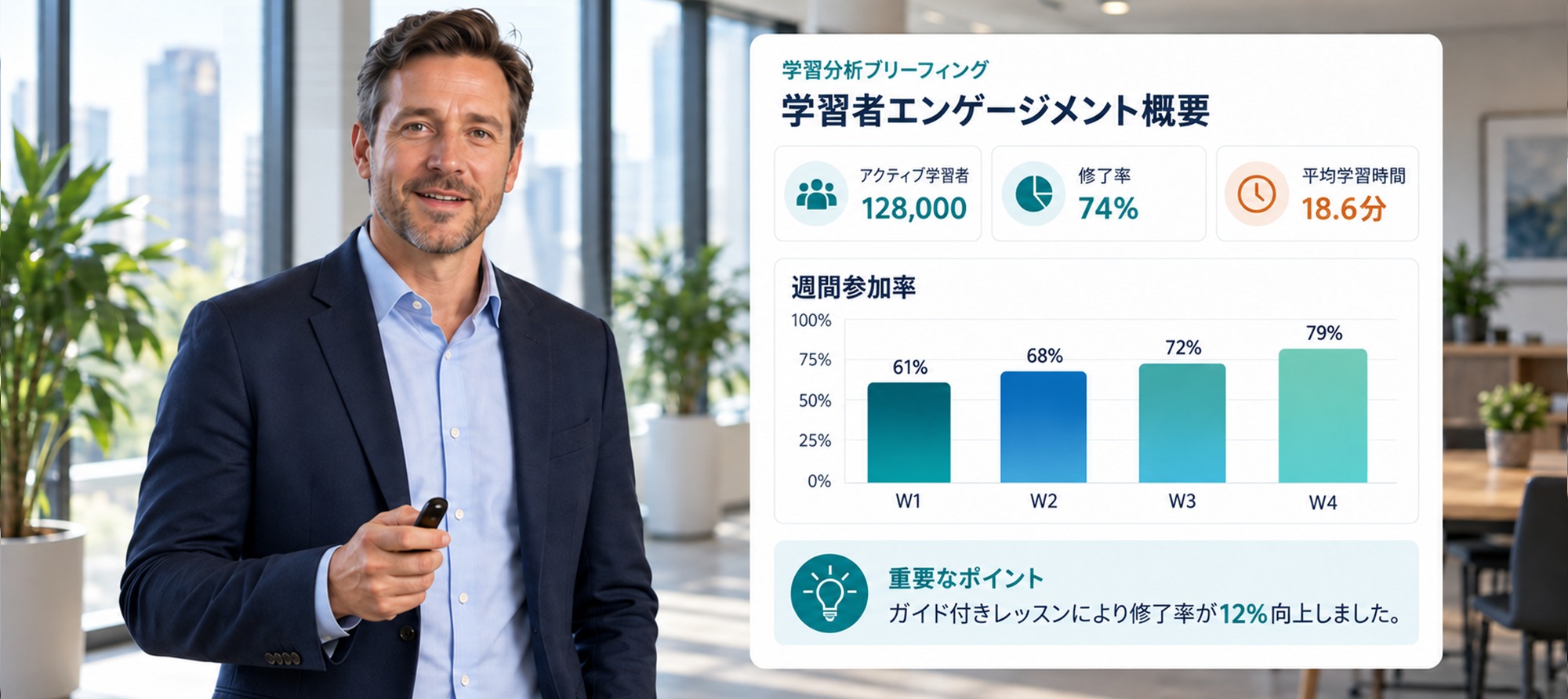Same training video with Japanese on-screen text