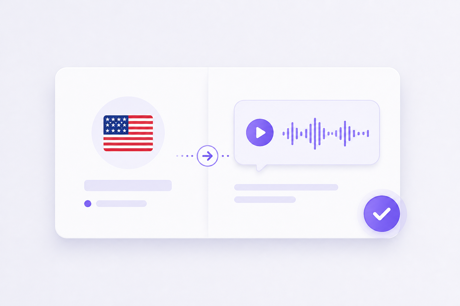 Speech preview to verify language detected from video