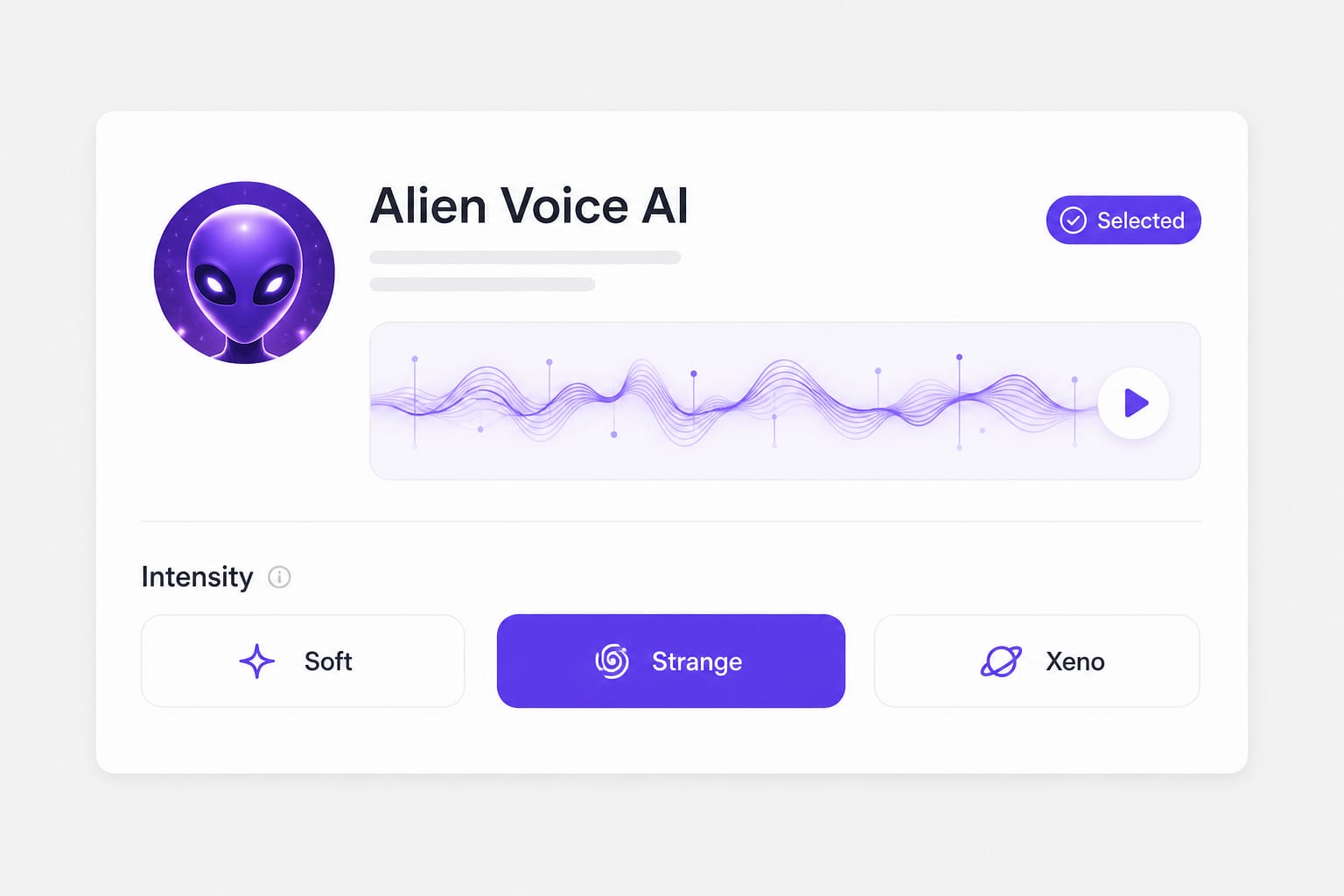 Alien meme voice changer Soft Strange Xeno presets