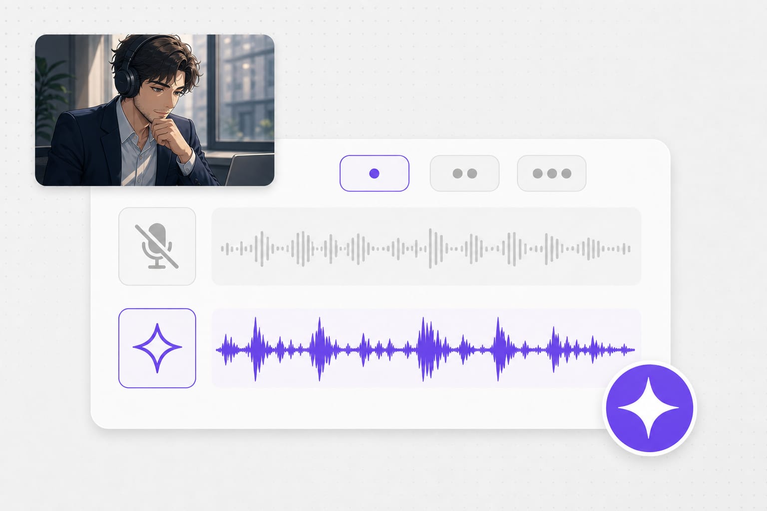 Voice changer anime character dub workflow