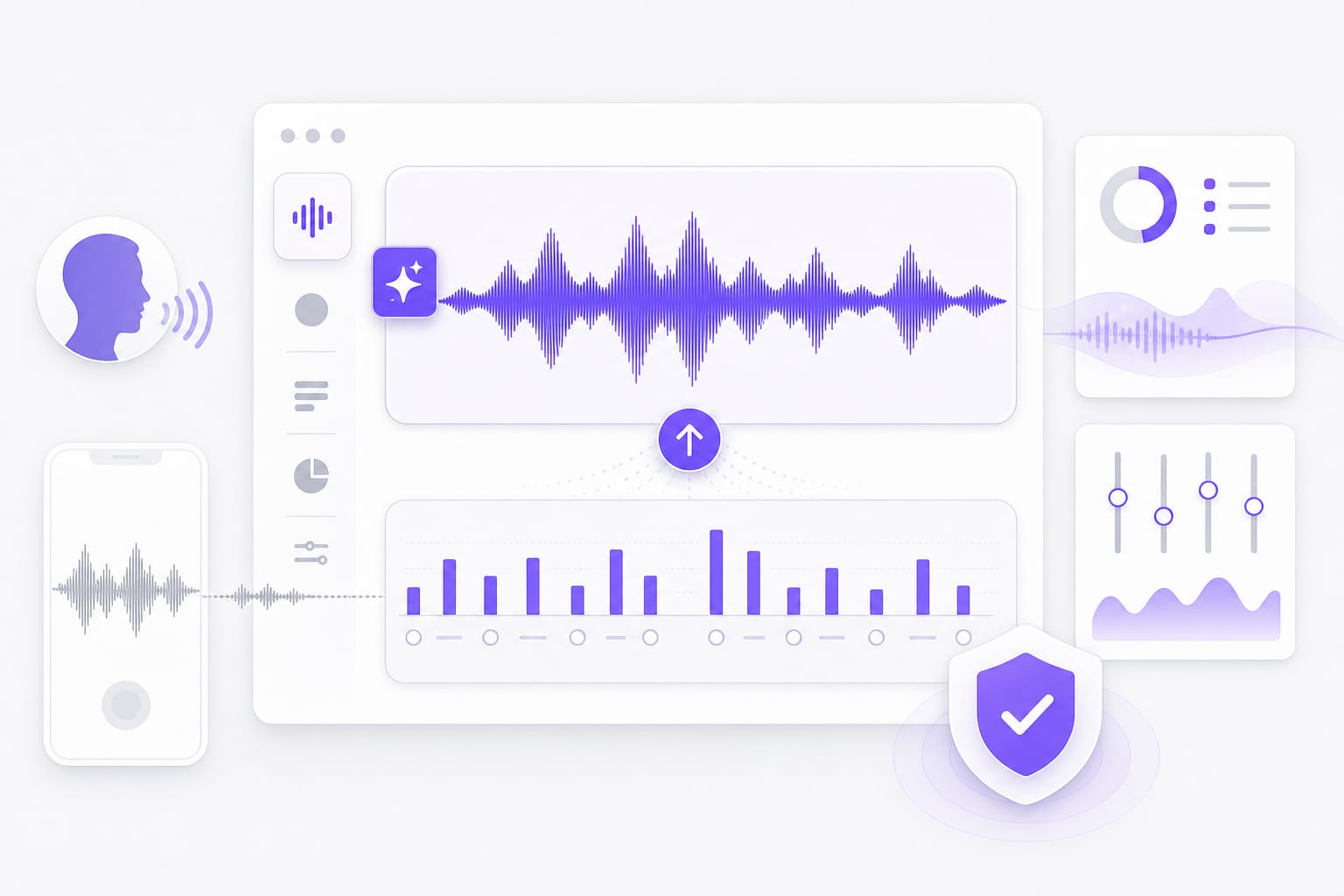 Thin phone audio with boosted bass body