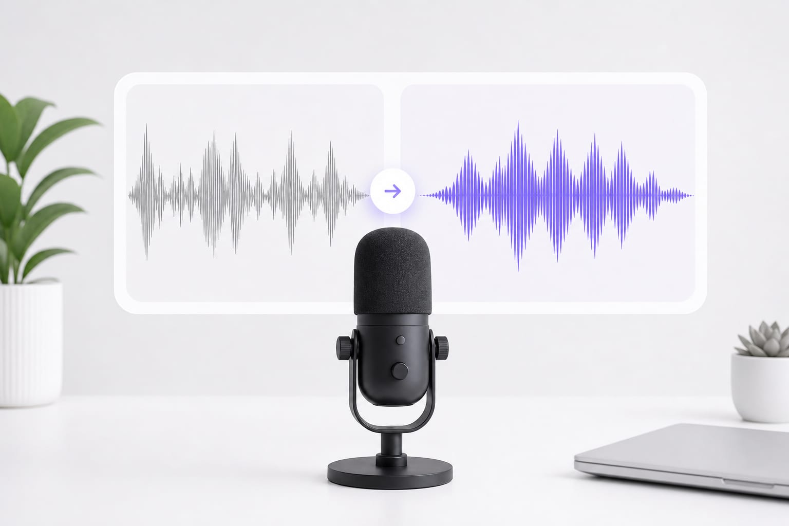 Voiceover with richer bass after boost