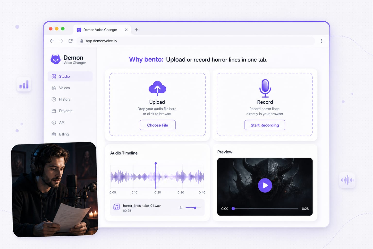 Demonic voice changer Low preset for stream alerts