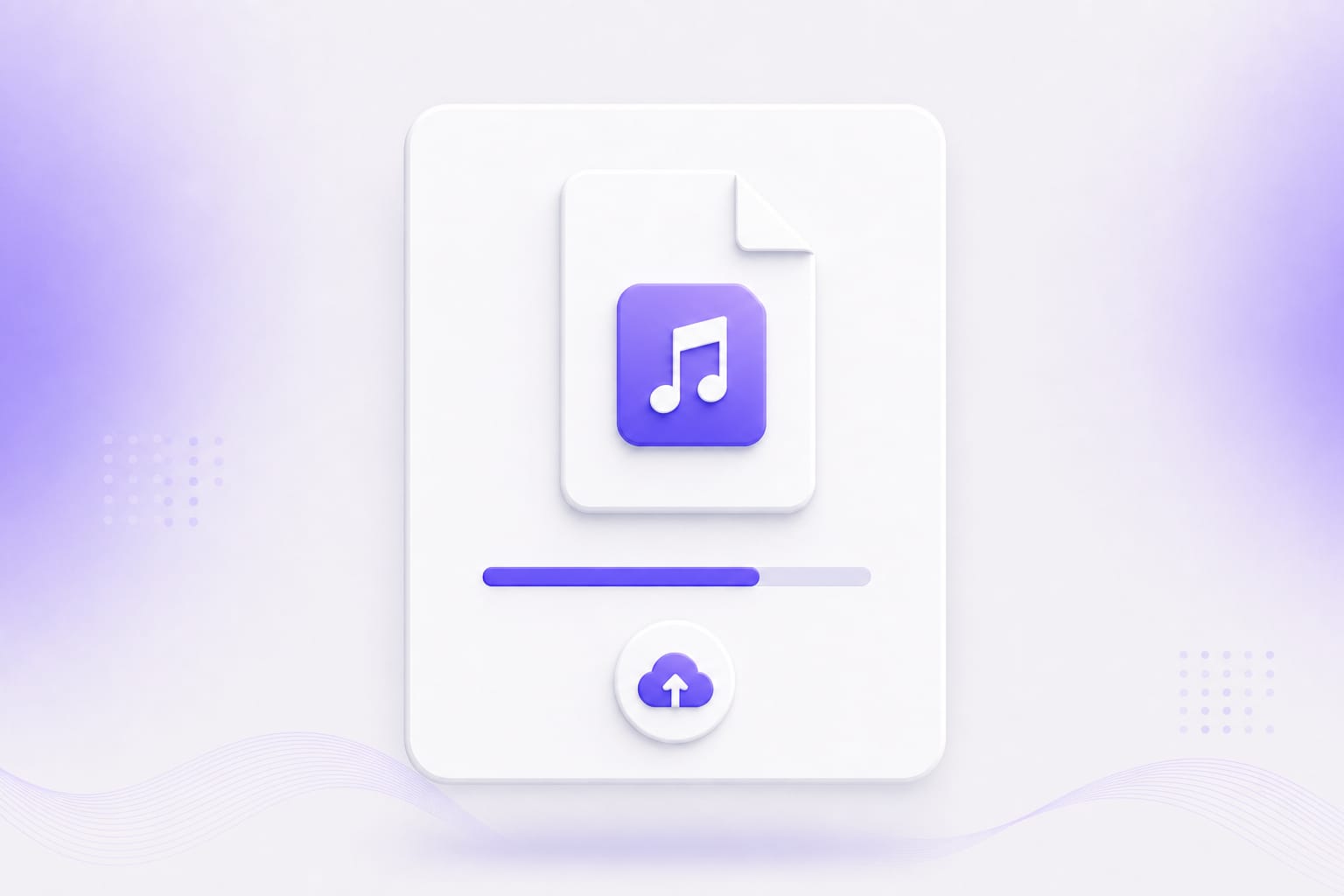 Upload audio file to EQ online