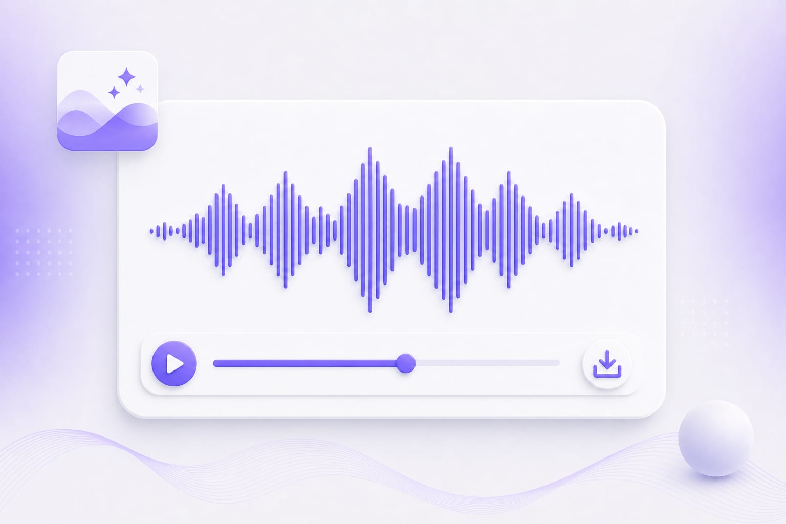 Preview EQ result and download audio