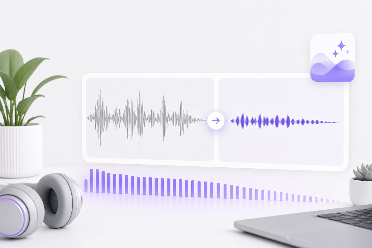 Harsh audio softened with EQ preset