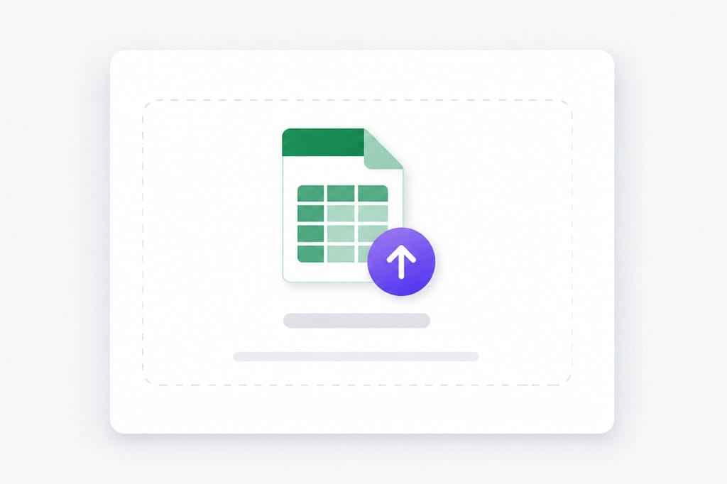 Upload Excel XLSX spreadsheet for translation illustration