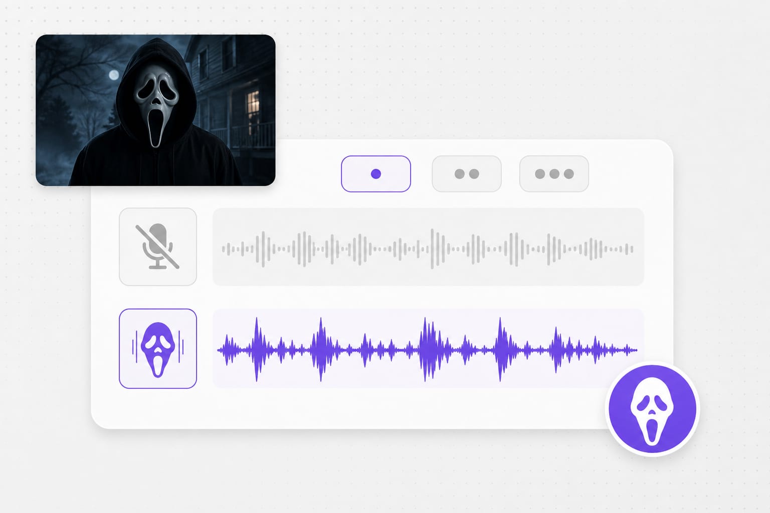 Ghostface voice changer horror AI reference voices