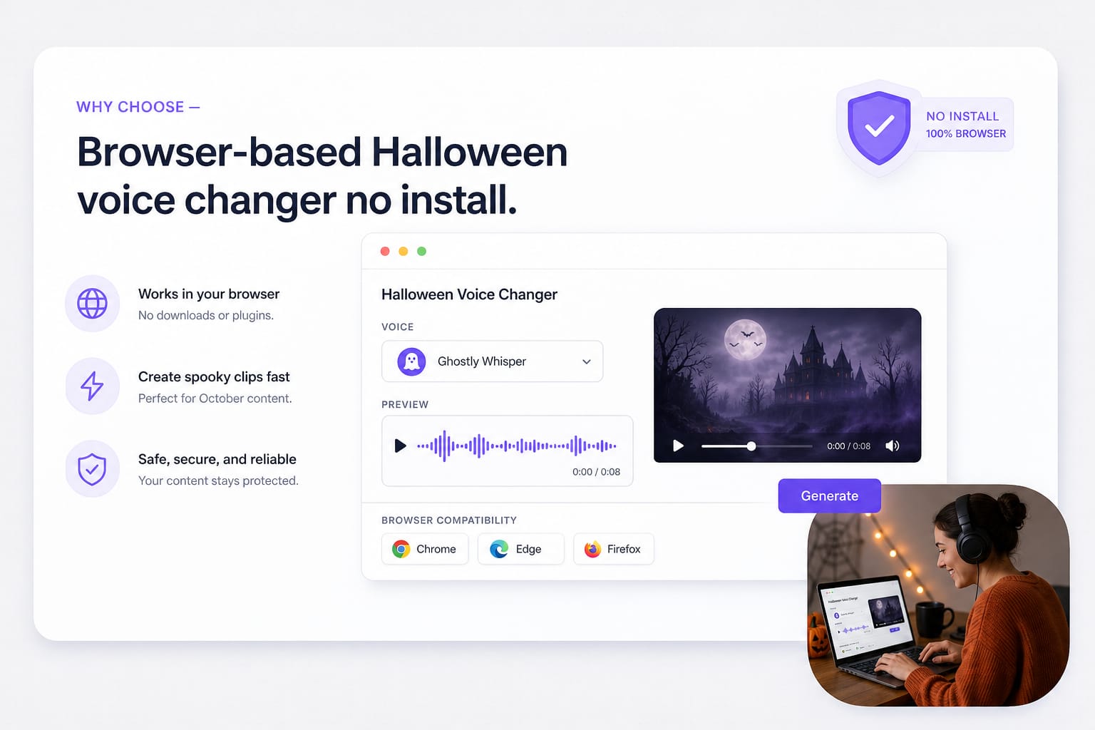 Halloween voice changer Spirit haunted promo