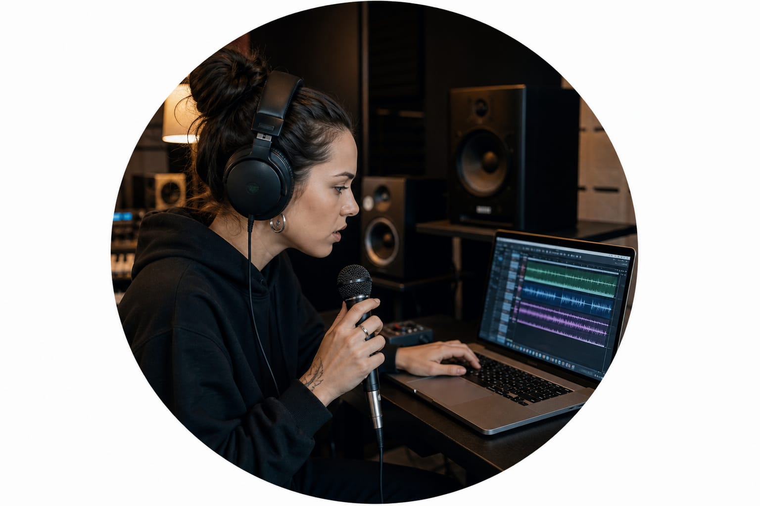 Isolated vocal stem for harmony study