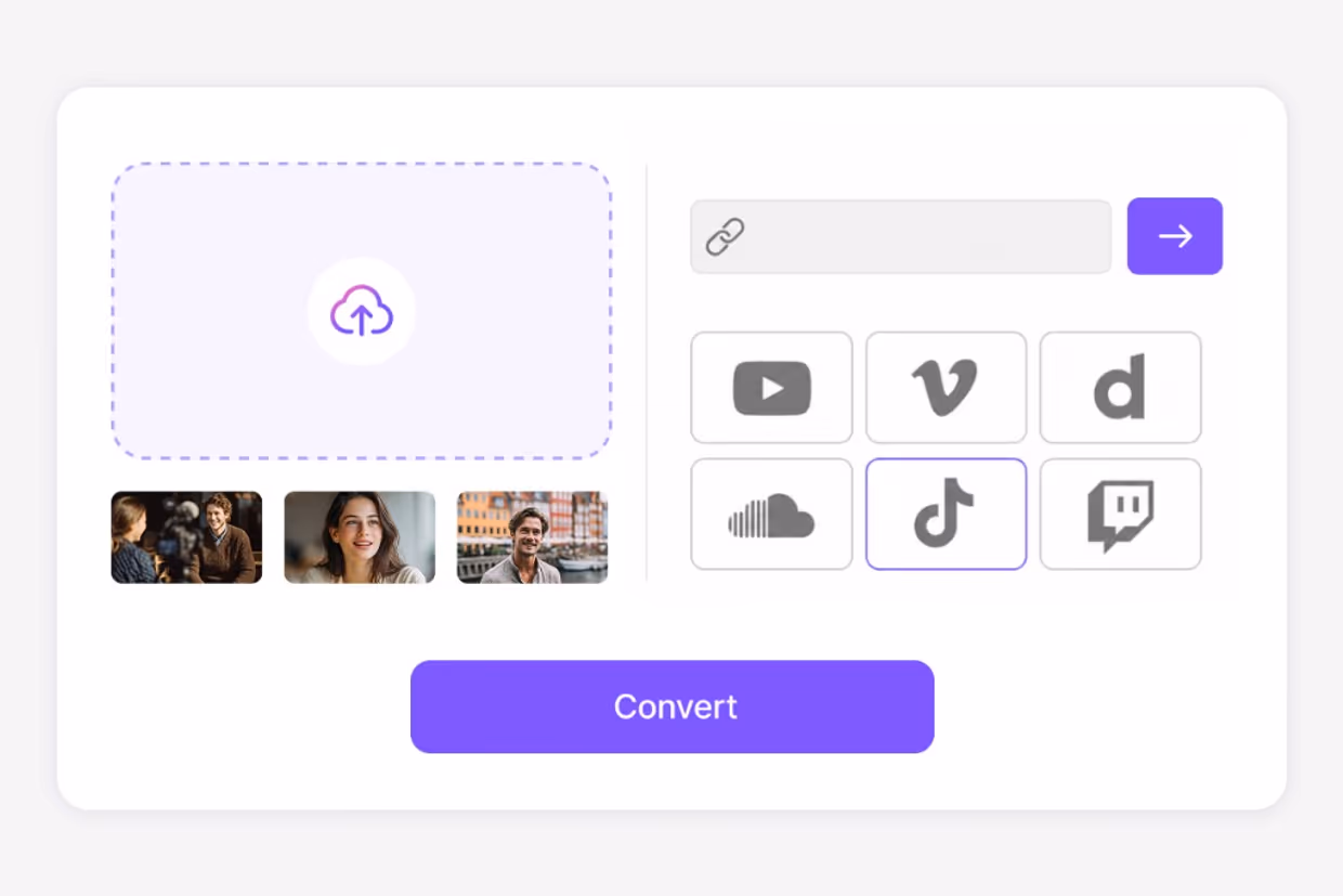 Online video platforms and link-based extraction illustration