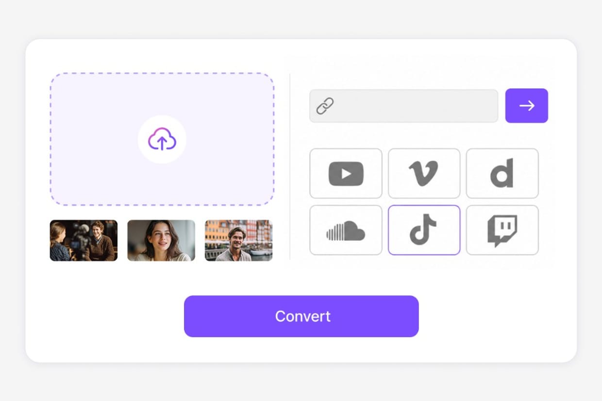 Online video platforms and link-based extraction illustration